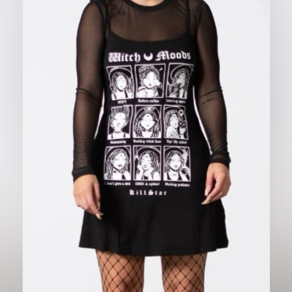 WITCHY KILLSTAR DRESS MOODY (2-LAYER) LIKE NEW